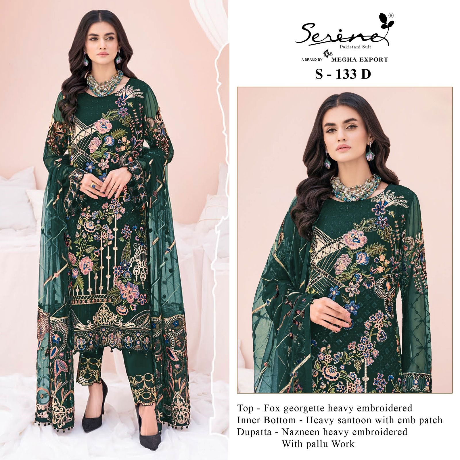 S 133 A To D By Serine Pakistani Suits Catalog